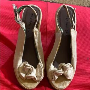 Madden Girl Cream Wedges